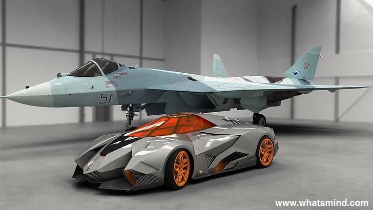 Lamborghini Egoista: The Concept of a Fighter jet