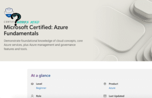 Microsoft Azure Certification: Out-and-Out Parameters