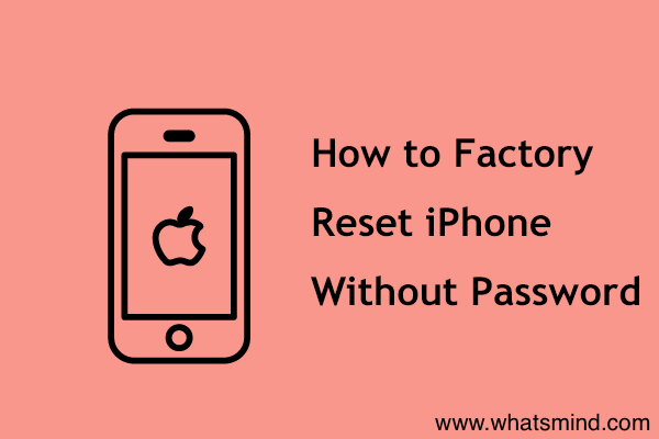 how to factory reset apple computer without password