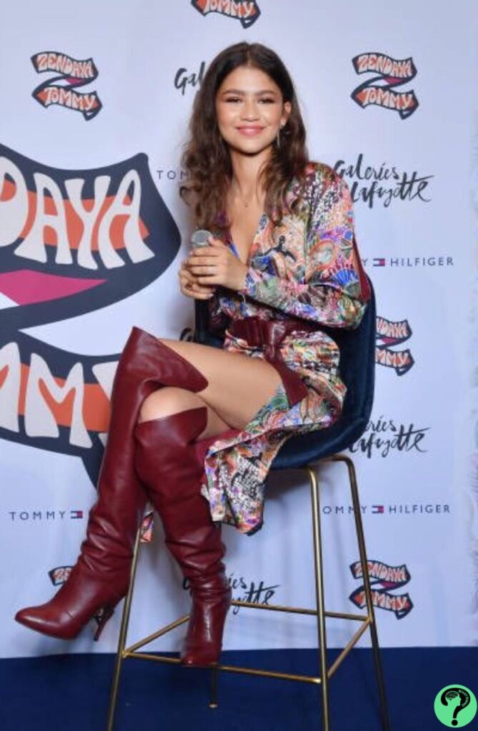 Zendaya Coleman with thigh high boots
