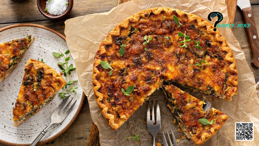 Delicious Quiche with Spinach and Mushrooms | Whatsmind.com