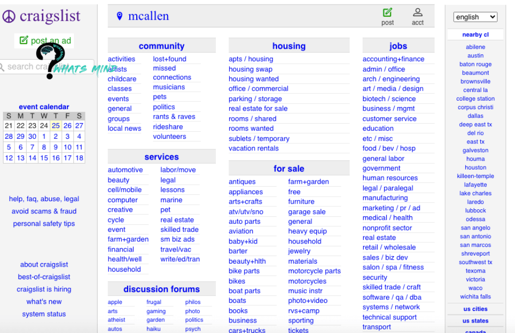 Updated Guide: How to Post Ads on Craigslist McAllen TX