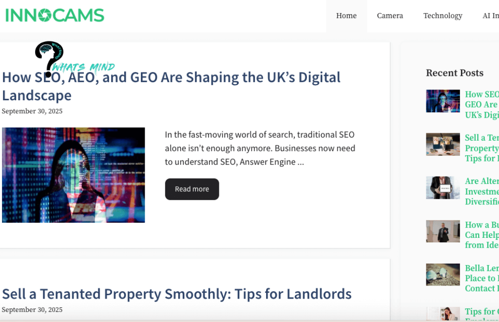 Innocams: Categories, Features, Installation, Applications, Merits, Drawbacks, Cost Consideration & Future Prospects