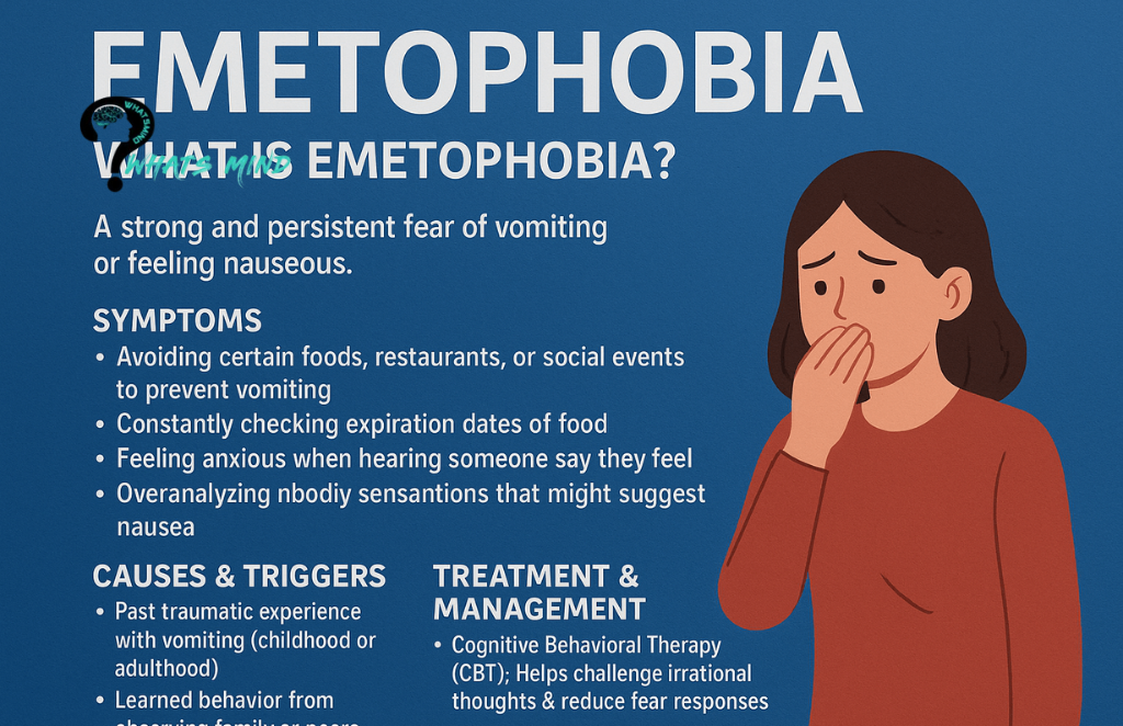 Emetophobia(Vomit Phobia): Brief Description, Diagnose, Symptoms, Causes, Berries, Treatments