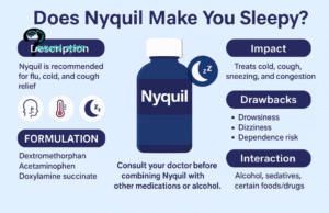 Does Nyquil Make You Sleepy? Description, Formulation, Impact, Drawbacks & Interaction With Food & Drugs