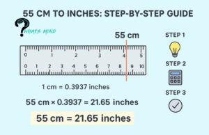 55 Cm To Inches: Step-by-Step Guide